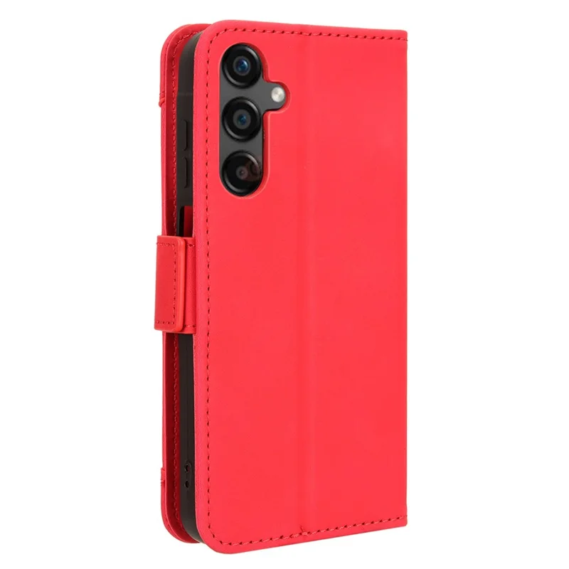 Etui do Samsung Galaxy A25 5G (Global) (161,0 x 76,5 x 8,3 mm), etui skórzane z funkcją portfela i podstawką odporno na zarysowania – czerwony kolor