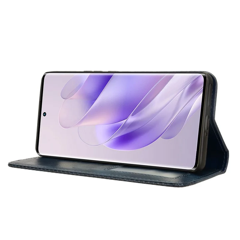 For Infinix Zero 30 4G X6731B Case Stand Wallet Phone Leather Cover - Blue