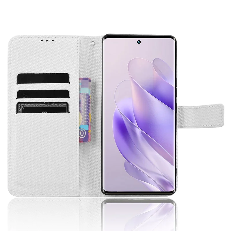 For Infinix Zero 30 4G / X6731B Case Wallet Phone Shell TPU + PU Leather Phone Cover - White