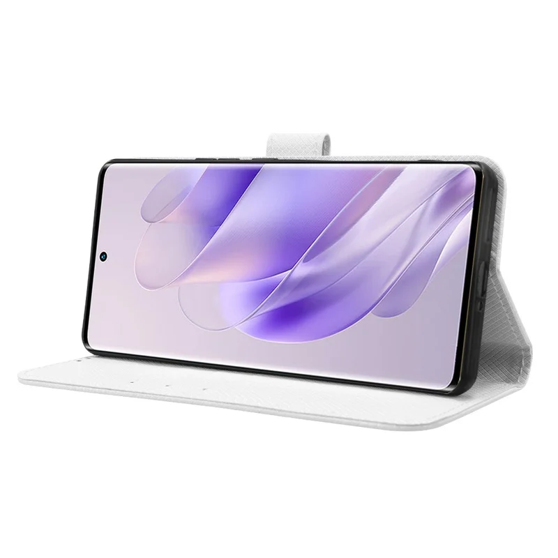 For Infinix Zero 30 4G / X6731B Case Wallet Phone Shell TPU + PU Leather Phone Cover - White