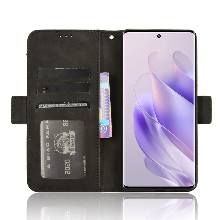 For Infinix Zero 30 5G X6731 Case Leather+TPU Scratch-Resistant Wallet Phone Cover - Black