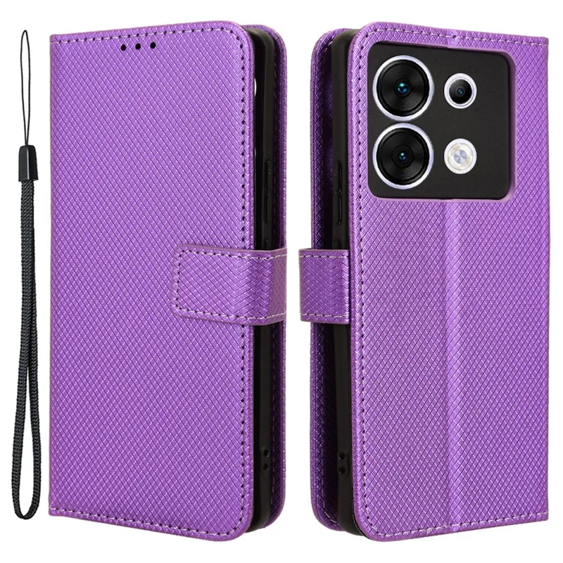 For Infinix Zero 30 5G / X6731 Case Shockproof PU Leather Wallet Cell Phone Cover - Purple