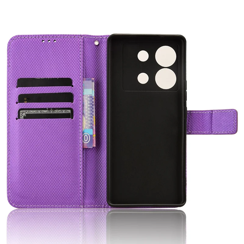 For Infinix Zero 30 5G / X6731 Case Shockproof PU Leather Wallet Cell Phone Cover - Purple