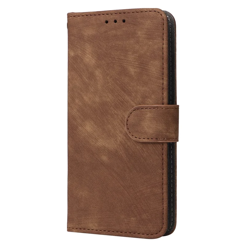 For iPhone 6 / 6s / 7 / 8 / SE (2020) / SE (2022) Case RFID Blocking Wallet Phone Cover with Strap - Brown