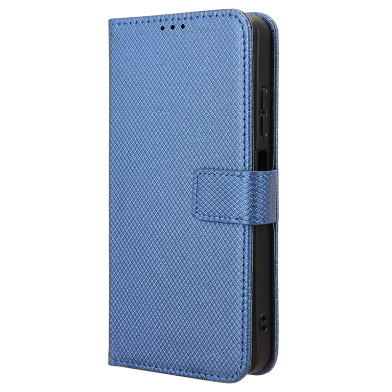 For itel S23 S665L Case PU Leather Stand Magnetic Closure Phone Cover - Blue