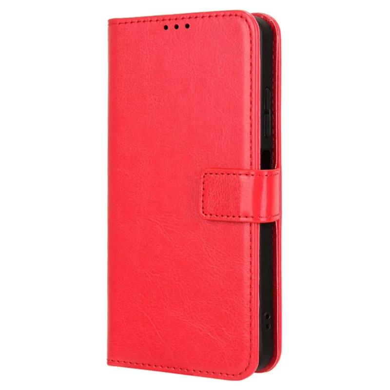 Pour le cas itel S23 S665L Crazy Horse Texture Cuir + Couverture de téléphone TPU - Rouge