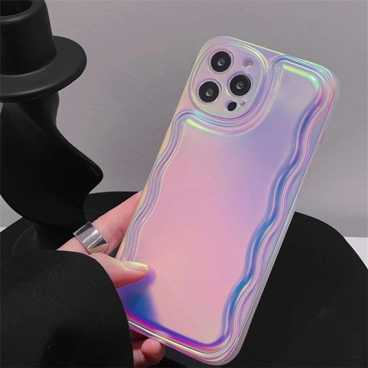 Para iPhone 14 Pro Max Case Colorful Laser Aurora Drop-Proof Protection Phone Cover