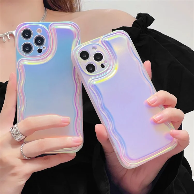 Für iPhone 13 Pro Max Case Aurora Gradient Laser TPU Handyhülle