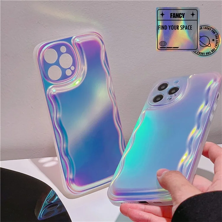 Für iPhone 13 Pro Max Case Aurora Gradient Laser TPU Handyhülle