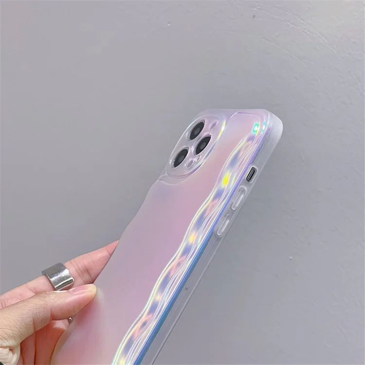 Für iPhone 13 Pro Max Case Aurora Gradient Laser TPU Handyhülle