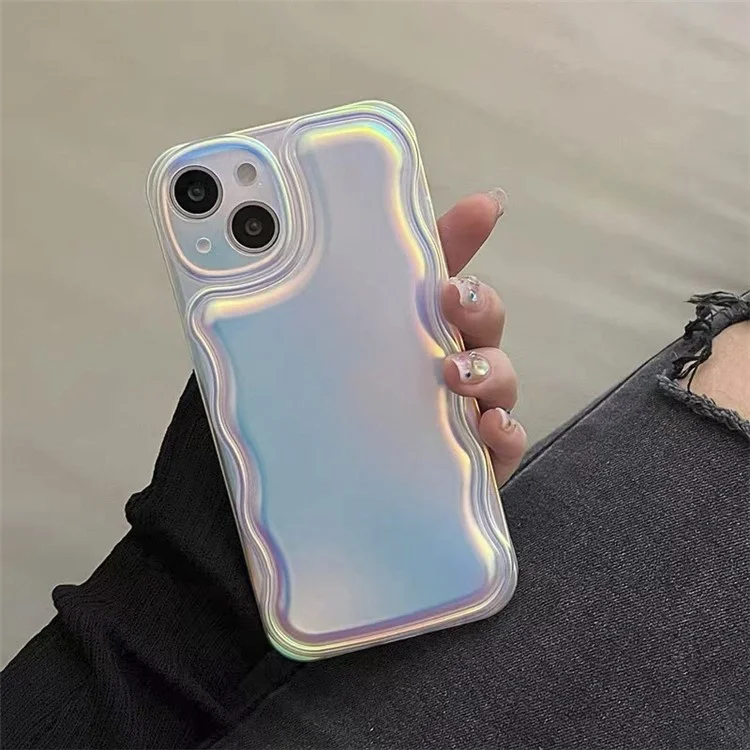 Coque de protection pour iPhone 13 Colorful Aurora Laser Phone Cover