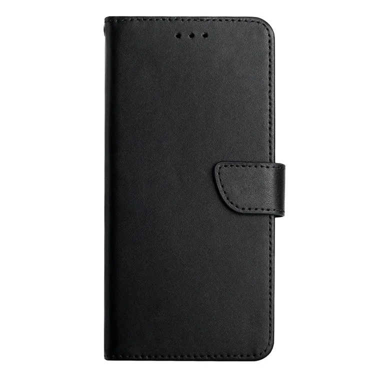 HT02 For Honor X9b 5G / Magic6 Lite 5G Чехол Genuine Cow Leather Folio Phone Cover - Черный