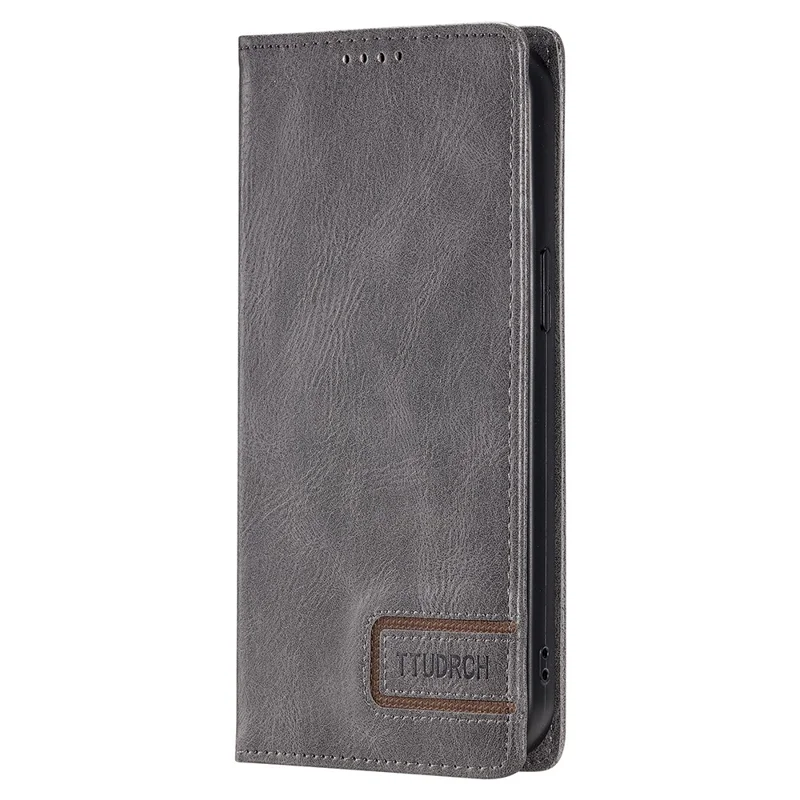 TTUDRCH Style 007 For Xiaomi 14 Case Magnetic Auto Closing Leather Phone Cover - Grey