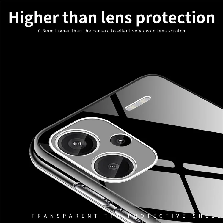 MOFI For Xiaomi Redmi Note 13 Pro+ Case HD Clear Phone Shell Slim-Fit TPU Cover