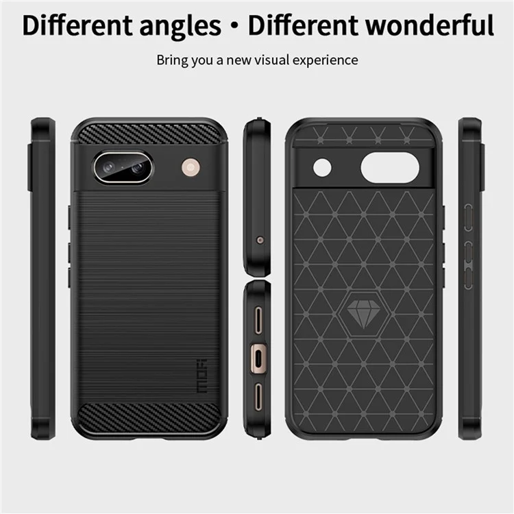 MOFI JK TPU Series-1 Para Funda Google Pixel 8a Case Anti-arañazos Teléfono TPU Cubierta - Negro