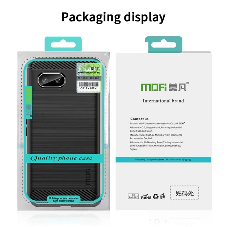 MOFI JK TPU Series-1 Para Funda Google Pixel 8a Case Anti-arañazos Teléfono TPU Cubierta - Negro