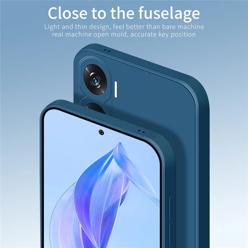 PINWUYO JK Touching Series per Honor X50i 5G / 90 Lite 5G Case Soft TPU Cover per telefono cellulare - Navy Blue