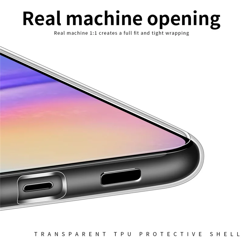 MOFI Clear Phone Cover Case for Samsung Galaxy A05 4G Anti-Scratch TPU Phone Shell