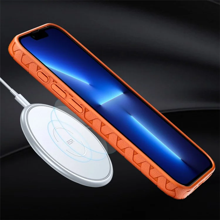 Para iPhone 13 Pro 6.1 pulgadas Carcasa Antirayado de TPU Textura de Dientes de Perro 3D Funda Protectora - Negro