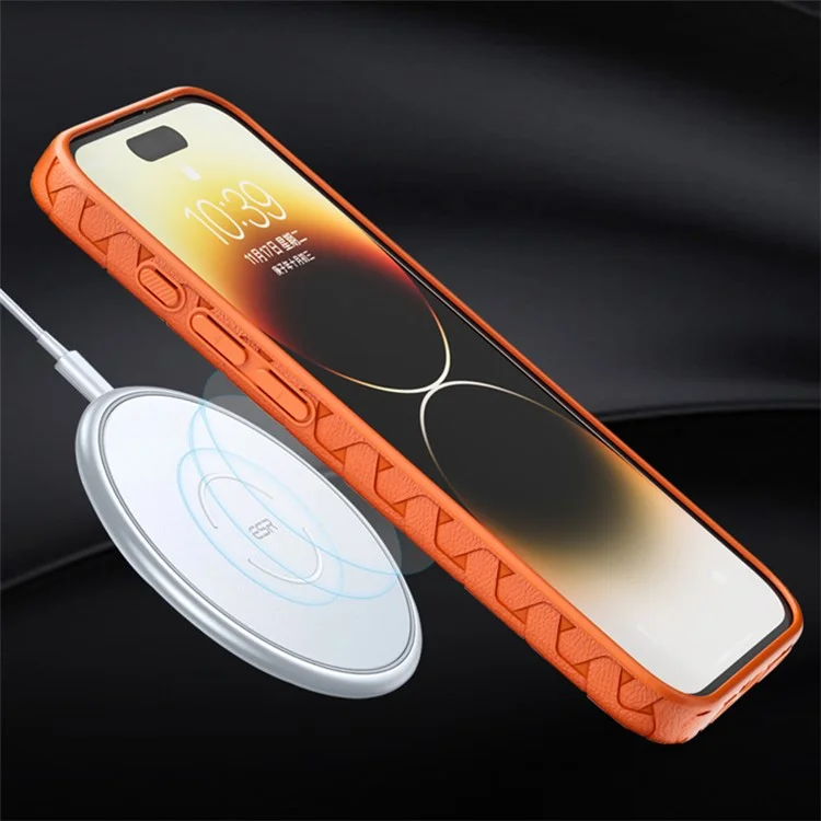 For iPhone 14 Pro Case 3D Textured Surface TPU Drop-proof Cell Phone Cover - Black