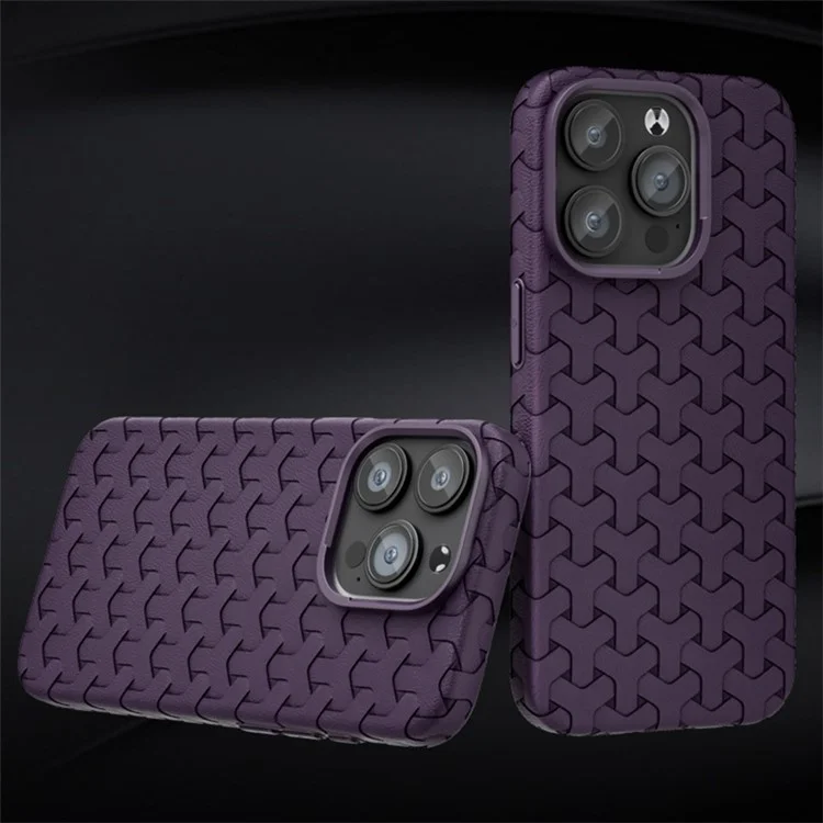 For iPhone 14 Pro Case 3D Textured Surface TPU Drop-proof Cell Phone Cover - Black