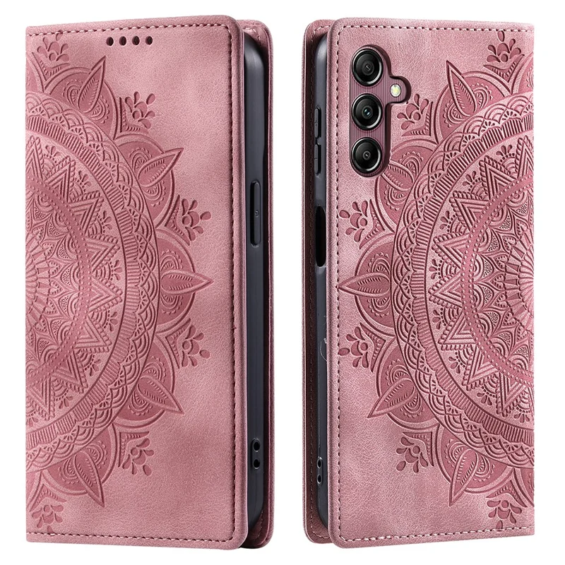 Para Samsung Galaxy A54 5G Case Magnetic Auto Closing Wallet Stand Leather Phone Cover - Rose Gold