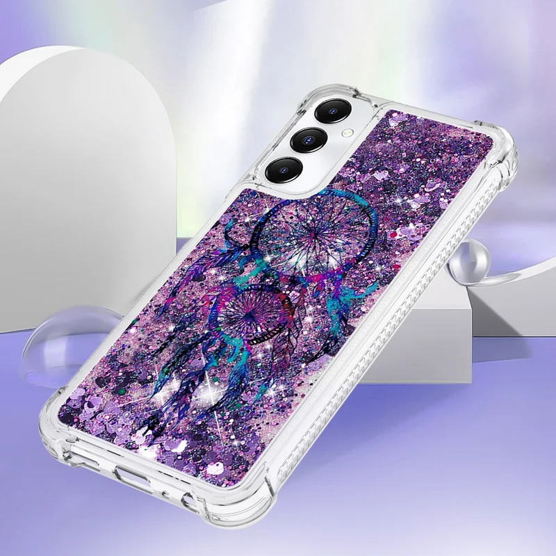 Capa TPU para Samsung Galaxy A05s 4G com Impressão de Areia Movediça e Padrão - Chocalhos de Vento