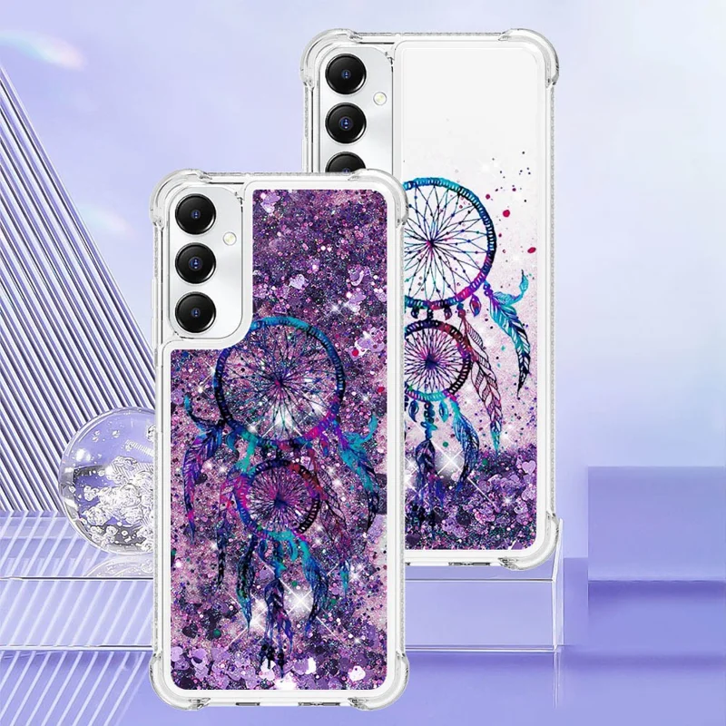 Capa TPU para Samsung Galaxy A05s 4G com Impressão de Areia Movediça e Padrão - Chocalhos de Vento