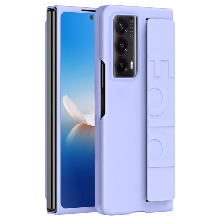 Funda Para Honor Magic Vs2 5G de Policarbonato Rígido con Correa Elástica - Púrpura