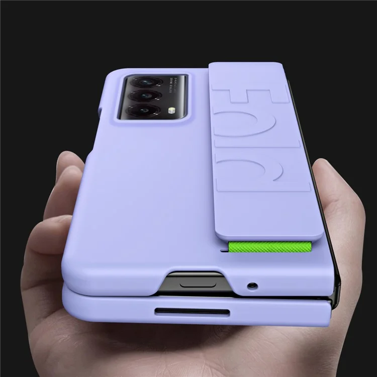 Funda Para Honor Magic Vs2 5G de Policarbonato Rígido con Correa Elástica - Púrpura