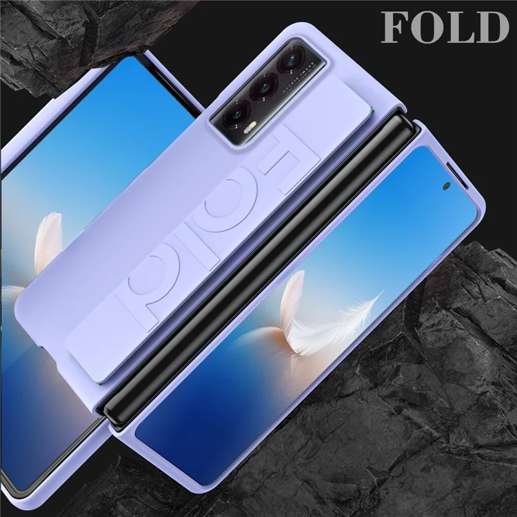 Funda Para Honor Magic Vs2 5G de Policarbonato Rígido con Correa Elástica - Púrpura