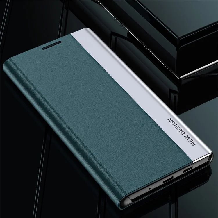 Для чехла для Samsung Galaxy S24 Anti-fall Electroplating Leather Stand Mobile Phone Cover - Черный