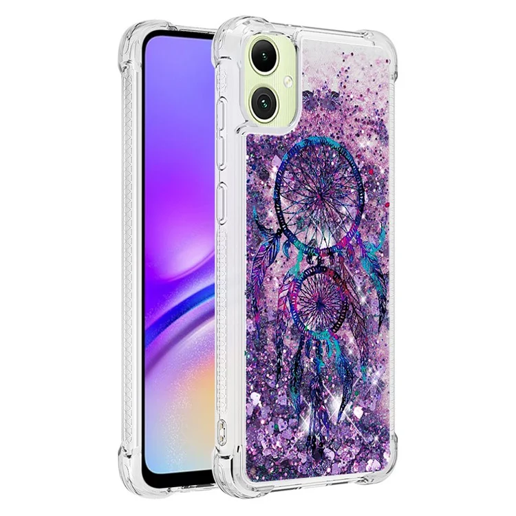 For Samsung Galaxy A05 4G TPU Case with Quicksand and Pattern Printed - Wind Chimes