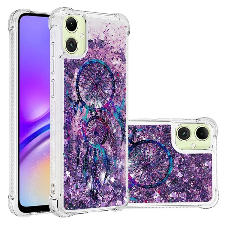 For Samsung Galaxy A05 4G TPU Case with Quicksand and Pattern Printed - Wind Chimes