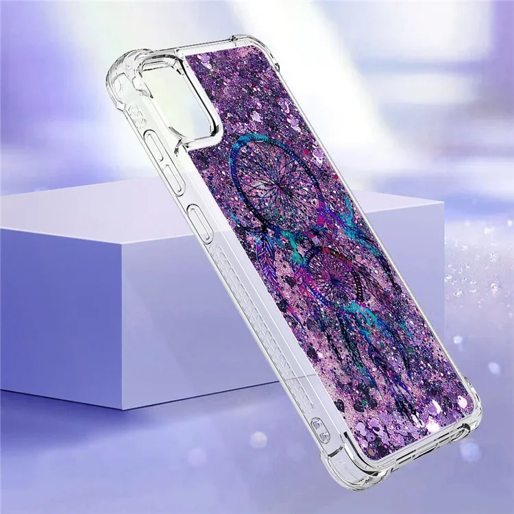For Samsung Galaxy A05 4G TPU Case with Quicksand and Pattern Printed - Wind Chimes