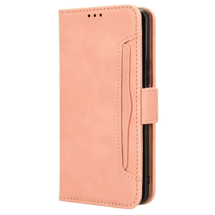 For Honor Magic6 Lite 5G / X9b 5G / X50 Case Leather Phone Cover with Multiple Card Slots - Pink