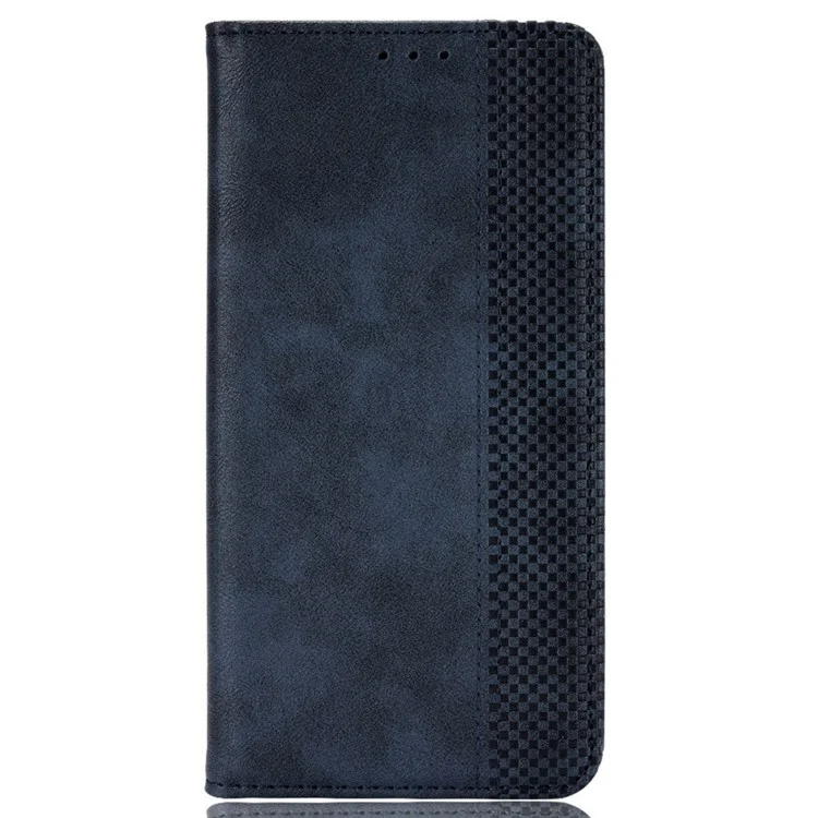 Para Xiaomi 14 Case Magnetic Auto Closing Retro Leather Phone Cover - Azul