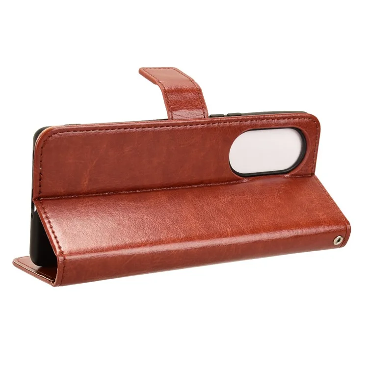 Pour Blackview A200 Pro étui de protection en cuir PU anti-rayures - Marron