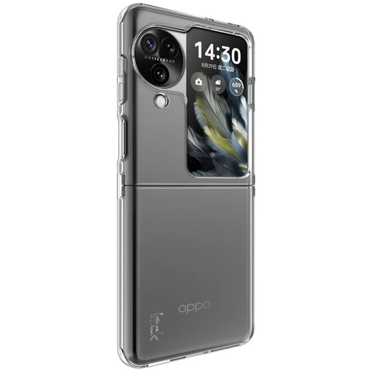 IMAK UX-6 Serie per Oppo Find N3 Flip 5G Custodia Protezione Airbag TPU Trasparente Cover per Telefono