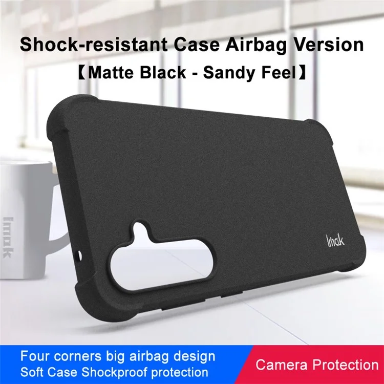 IMAK для Samsung Galaxy S23 FE Чехол Airbag Corner Anti-drop TPU Cover - Черный