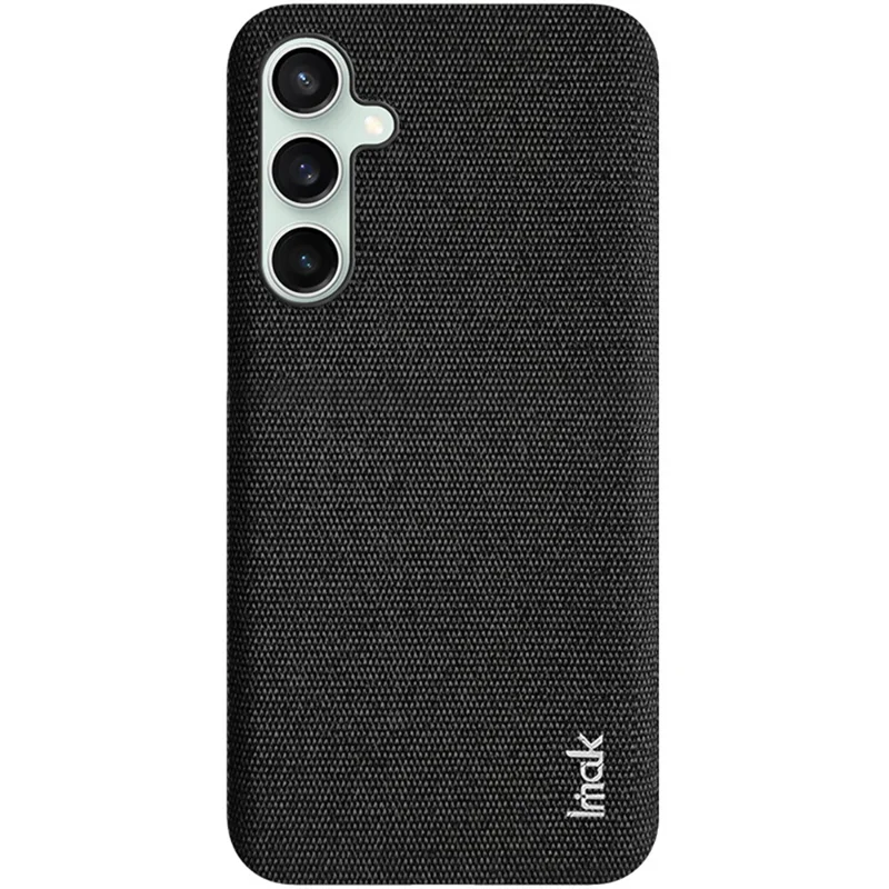 IMAK Ruiyi-Serie für Samsung Galaxy S23 FE Case Cloth Texture Leather Coated PC Cover - Schwarz
