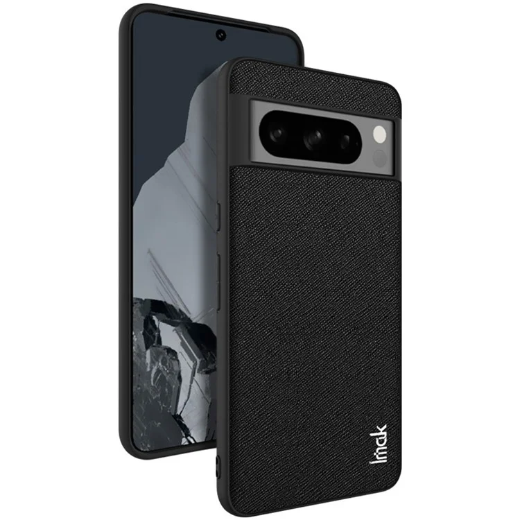 IMAK LX-5 Series para Capa do Google Pixel 8 Pro em Couro + PC + TPU - Textura Cruzada