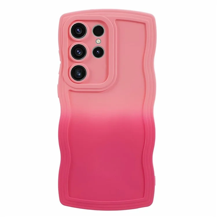 Serie JTW per Samsung Galaxy S22 Ultra 5G Custodia Dual Color Rubberized TPU Cover Telefono - Rosa+Rosa