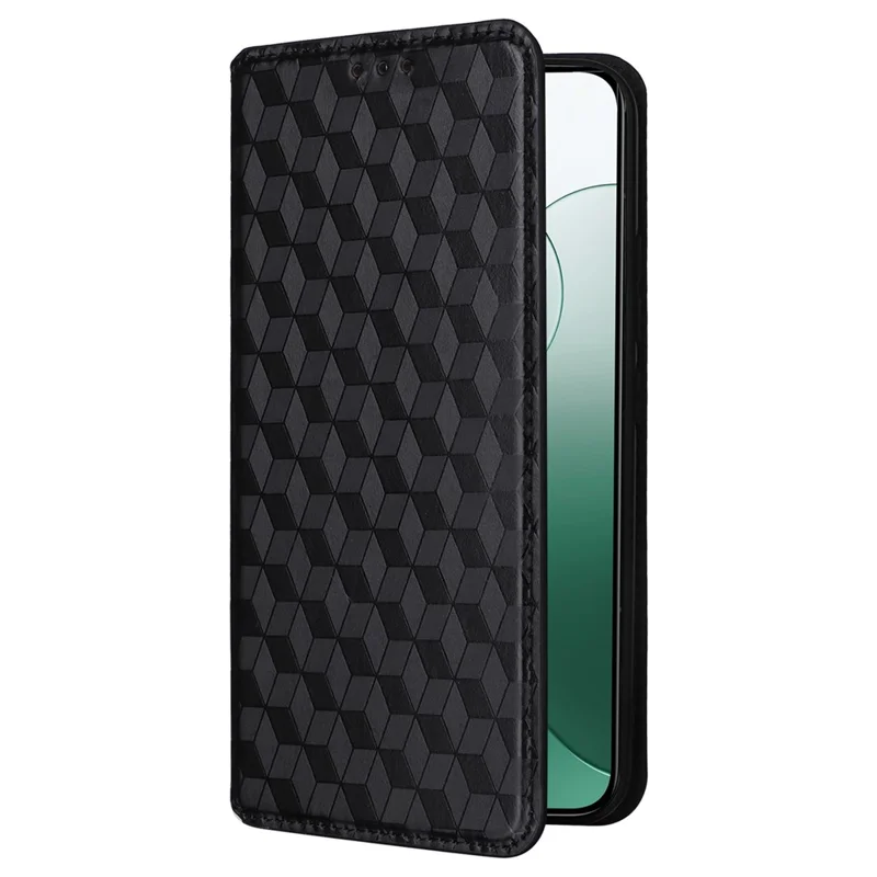 For Xiaomi 14 Case Magnetic Imprinted PU Leather Wallet Phone Cover - Black