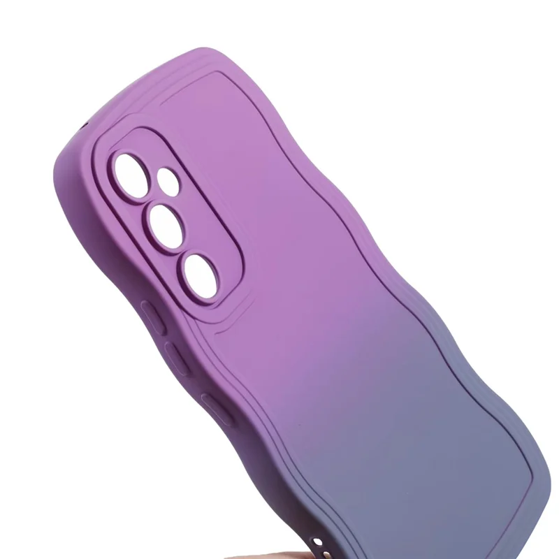 Série JTW Pour Samsung Galaxy A54 5G Couverture de Téléphone Caffactifie Anti-scratch - Purple + Gris Lavande