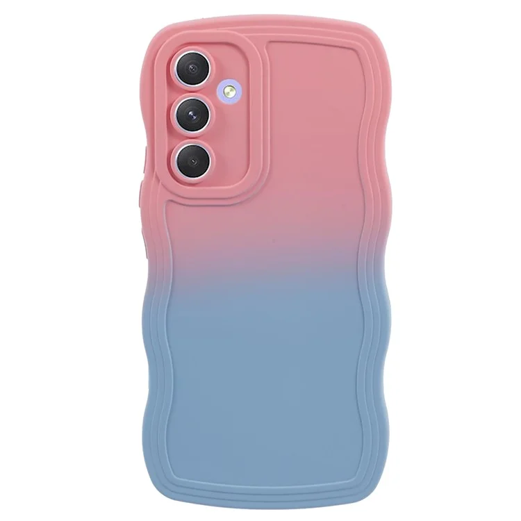 JTW Series для Samsung Galaxy A14 5G / A14 4G Чехол TPU с двусторонней резиновой отделкой - Розовый+Небесно-голубой