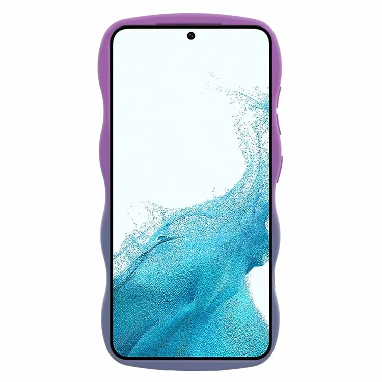 JTW Series for Samsung Galaxy S22 5G Slim Case Rubberized Anti-Scratch Phone Cover - Purple+Lavender Grey