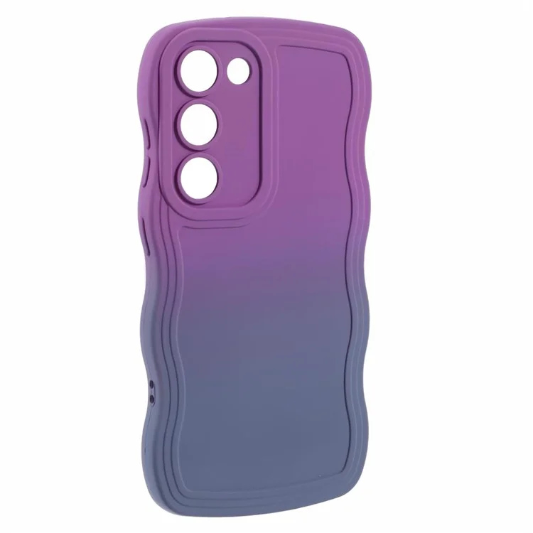 JTW Series for Samsung Galaxy S22 5G Slim Case Rubberized Anti-Scratch Phone Cover - Purple+Lavender Grey