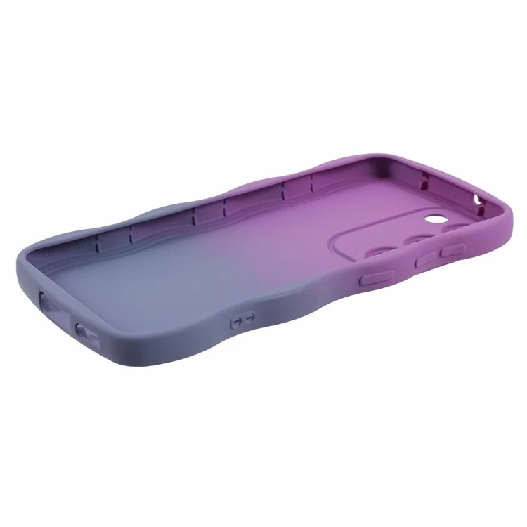 JTW Series for Samsung Galaxy S22 5G Slim Case Rubberized Anti-Scratch Phone Cover - Purple+Lavender Grey