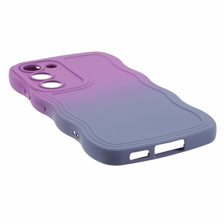 JTW Series for Samsung Galaxy S22 5G Slim Case Rubberized Anti-Scratch Phone Cover - Purple+Lavender Grey